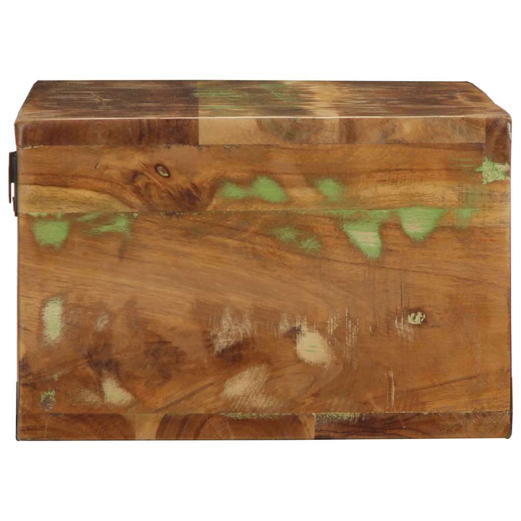 Tv-vægskab 80x30x19 cm massivt genbrugstræ