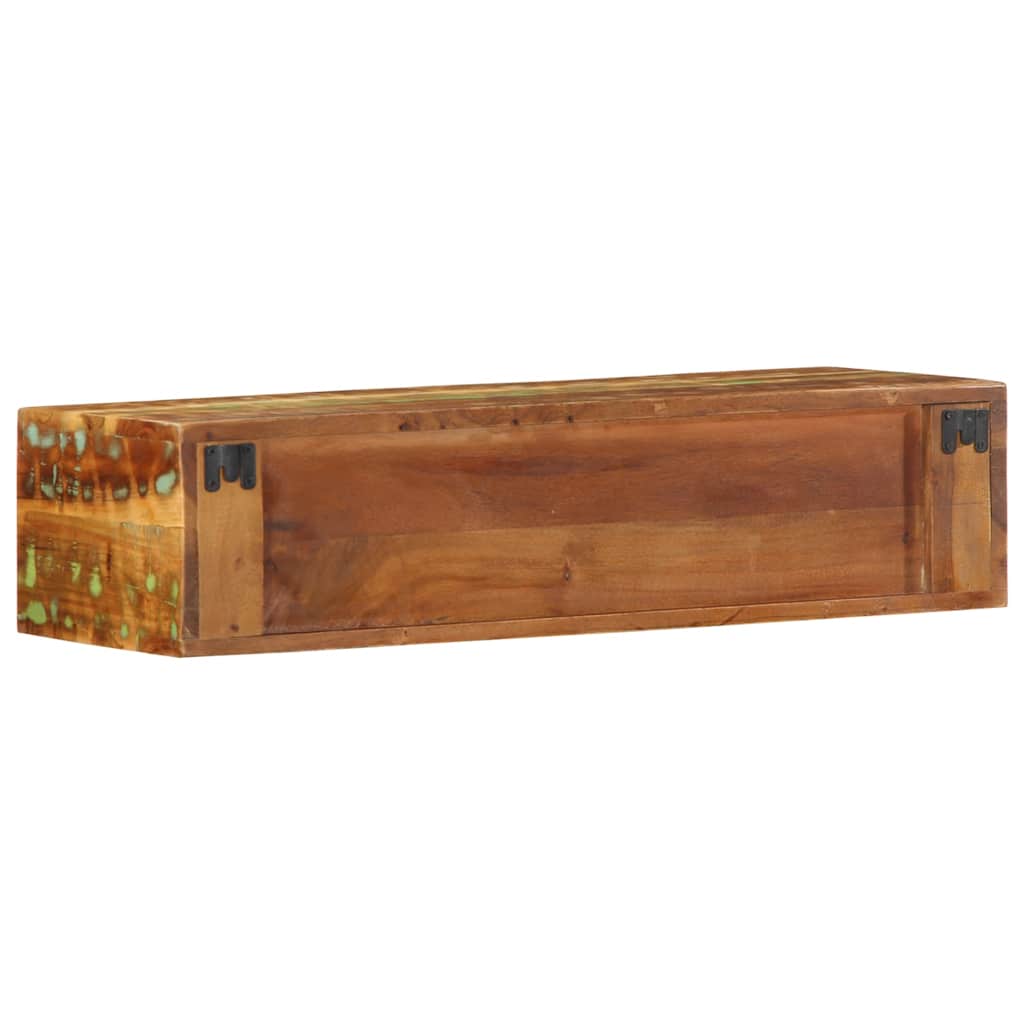 Tv-vægskab 80x30x19 cm massivt genbrugstræ