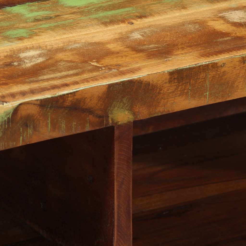 Tv-vægskab 80x30x19 cm massivt genbrugstræ