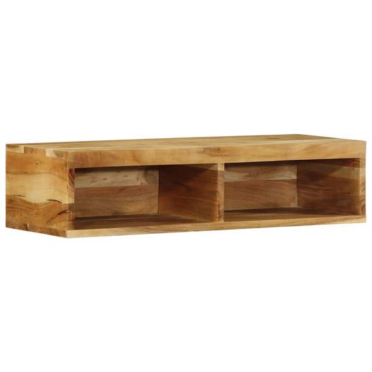 TV-vægskab 80x30x19 cm massivt akacietræ