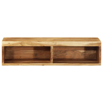 TV-vægskab 80x30x19 cm massivt akacietræ