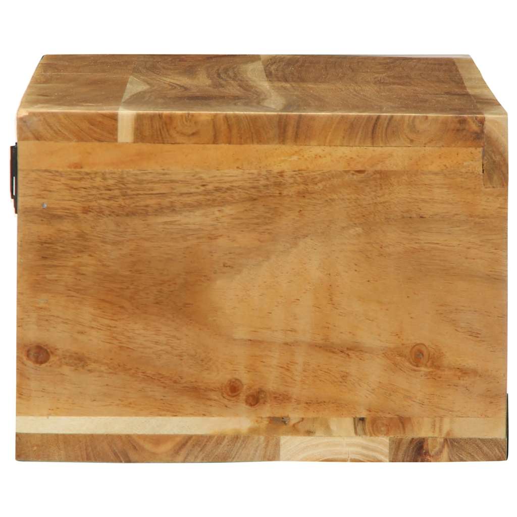 TV-vægskab 80x30x19 cm massivt akacietræ