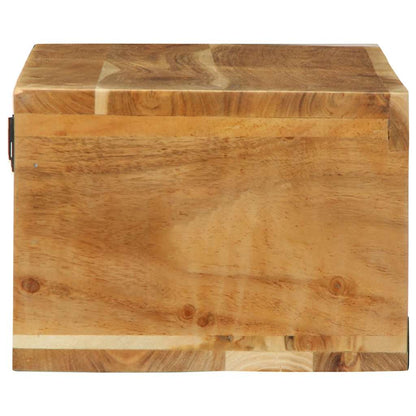 TV-vægskab 80x30x19 cm massivt akacietræ