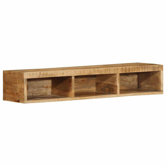 Tv-vægskab 100x30x19 cm Groft mangotræ