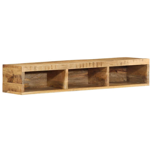 Tv-vægskab 100x30x19 cm Groft mangotræ