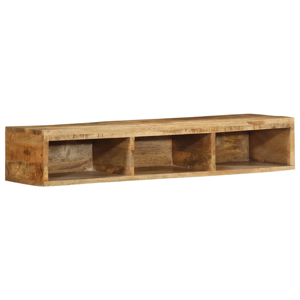 Tv-vægskab 100x30x19 cm Groft mangotræ