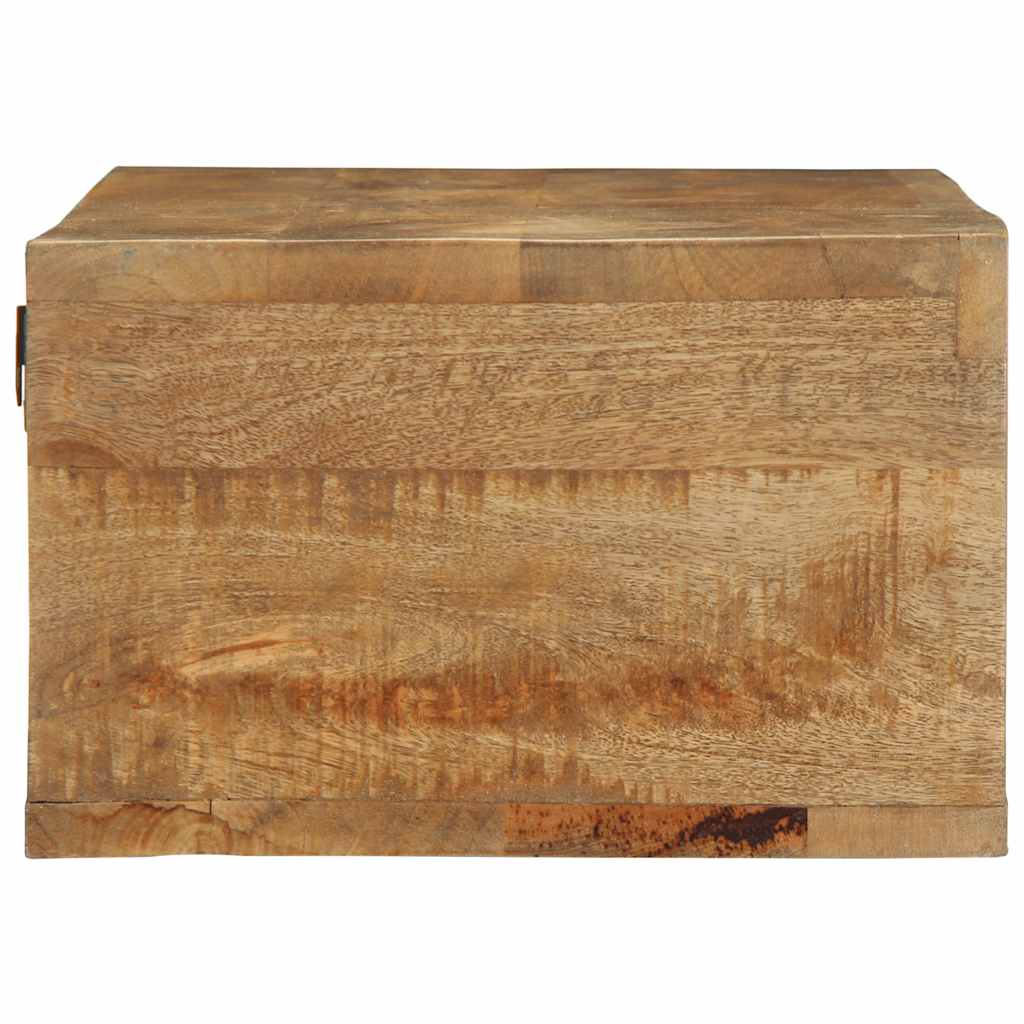 Tv-vægskab 100x30x19 cm Groft mangotræ