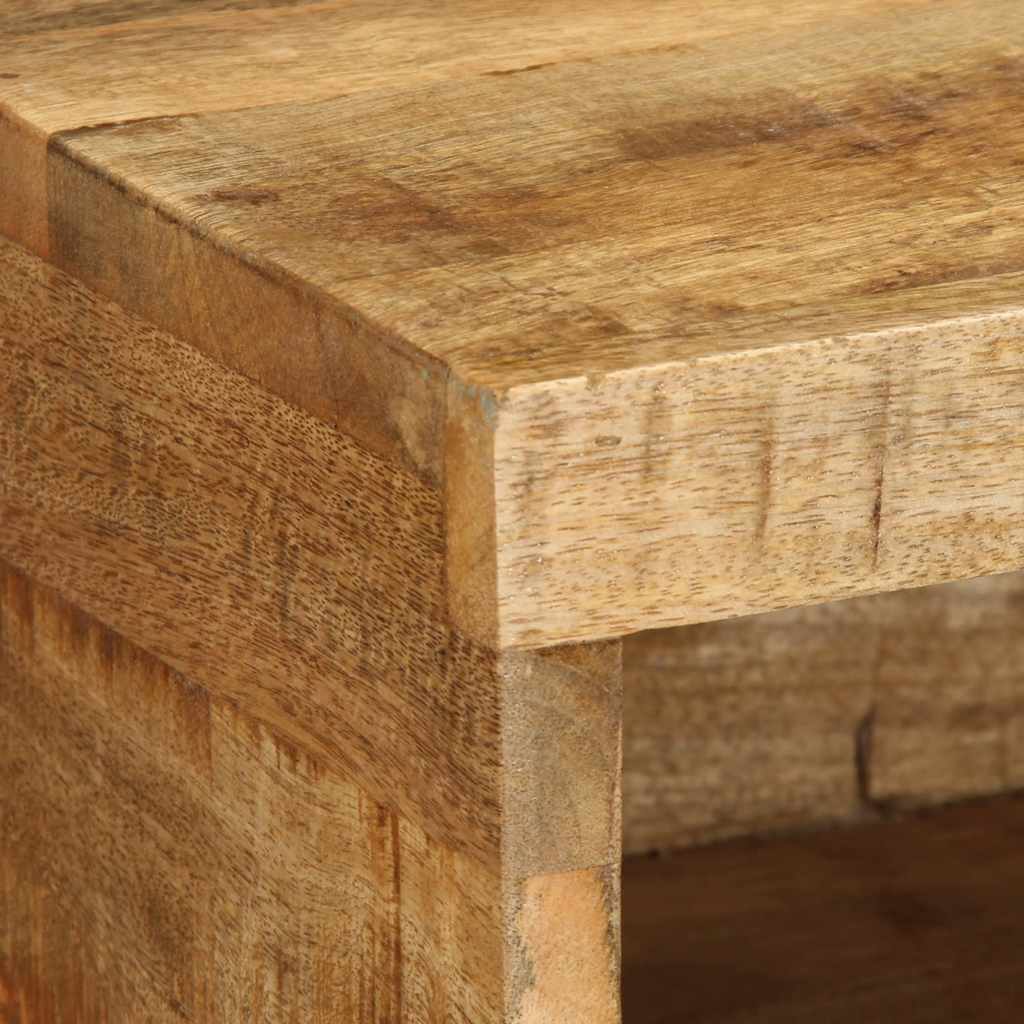 Tv-vægskab 100x30x19 cm Groft mangotræ