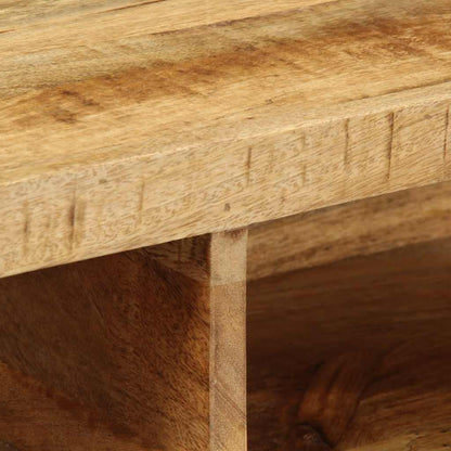 Tv-vægskab 100x30x19 cm Groft mangotræ