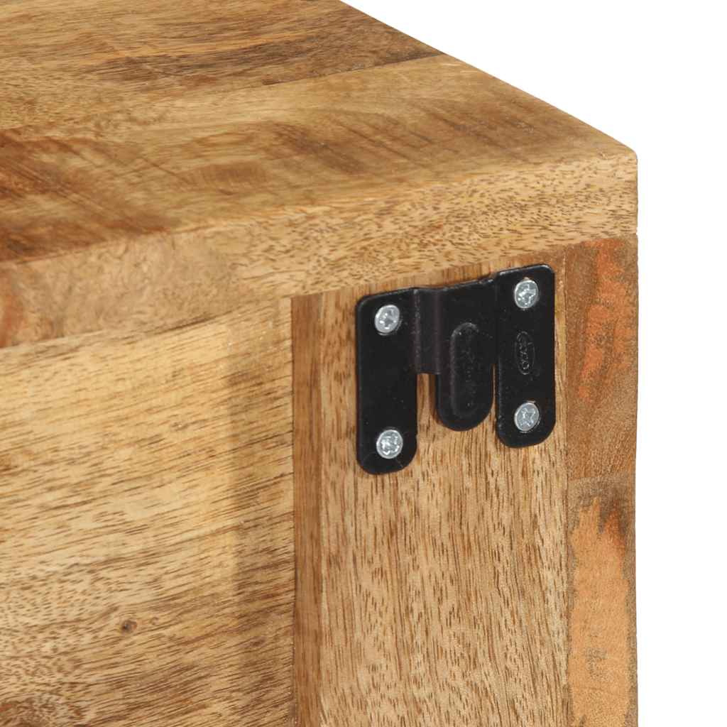 Tv-vægskab 100x30x19 cm Groft mangotræ