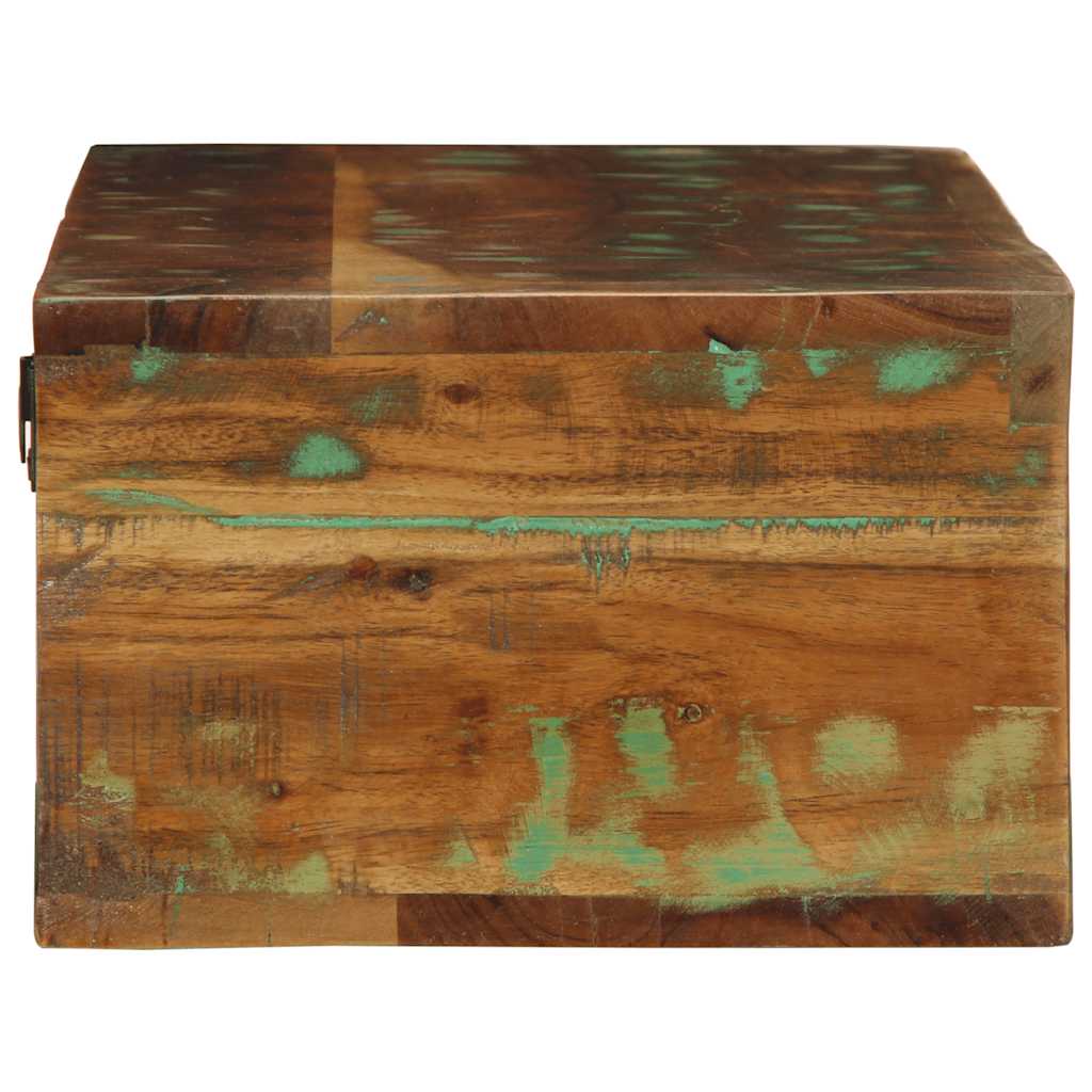 TV-vægskab 100x30x19 cm massivt genbrugstræ