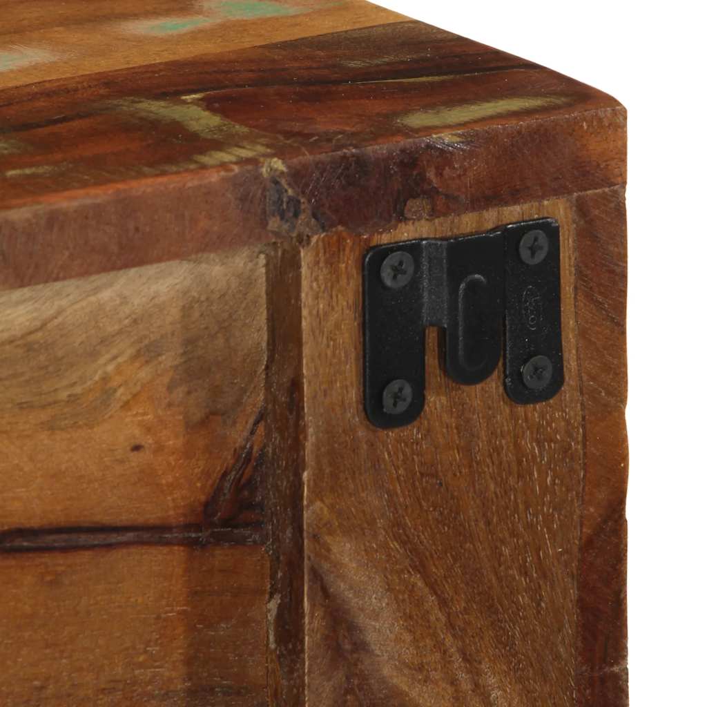 TV-vægskab 100x30x19 cm massivt genbrugstræ