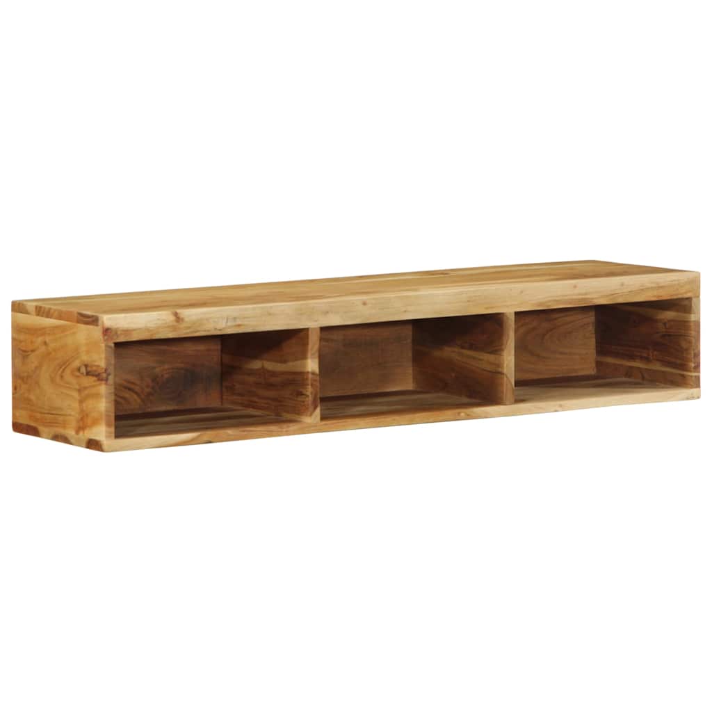 TV vægskab 100x30x19 cm massivt akacietræ