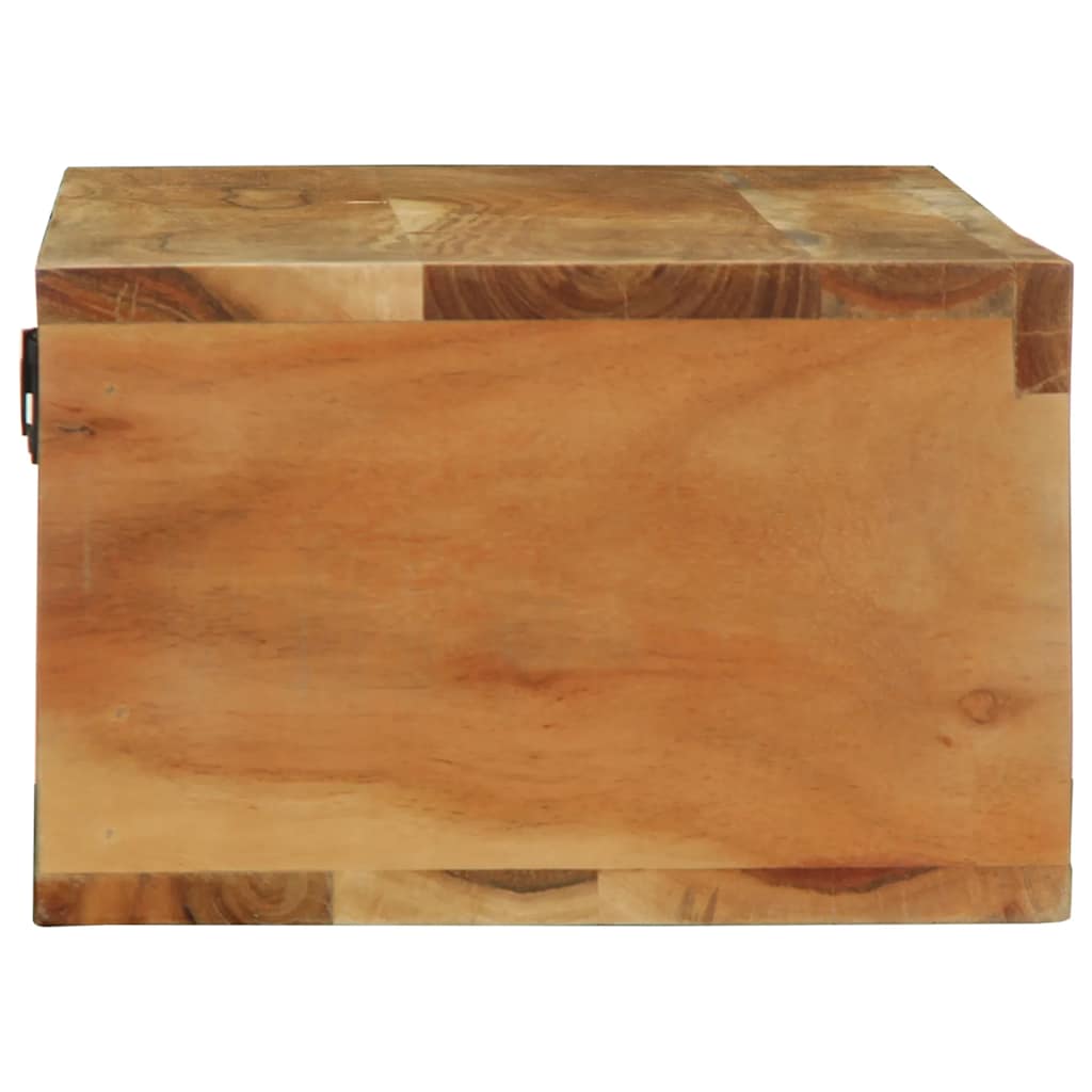 TV vægskab 100x30x19 cm massivt akacietræ