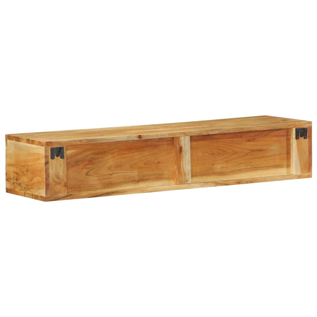 TV vægskab 100x30x19 cm massivt akacietræ