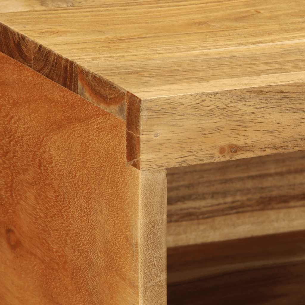 TV vægskab 100x30x19 cm massivt akacietræ