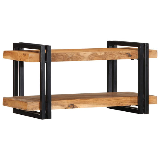 Wandregal 70x33x35 cm Massivholz Akazie