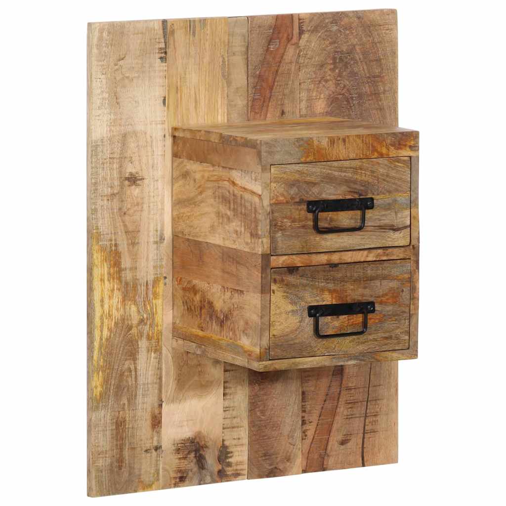 Nachttisch 60x32x80 cm Raues Mango-Massivholz