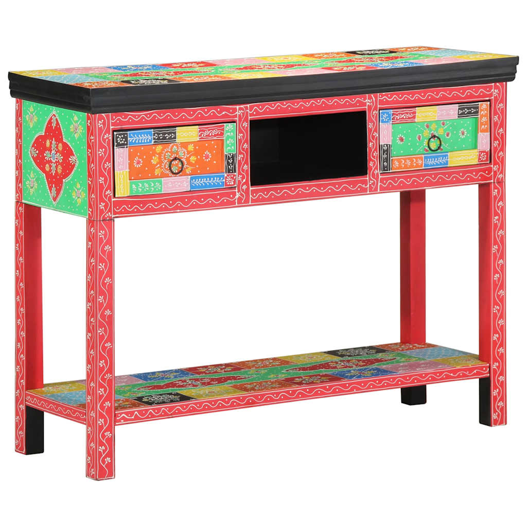 Konsolentisch Mehrfarbig 100 x 30 x 75 cm Massivholz Mango
