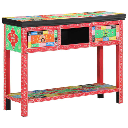Konsolentisch Mehrfarbig 100 x 30 x 75 cm Massivholz Mango