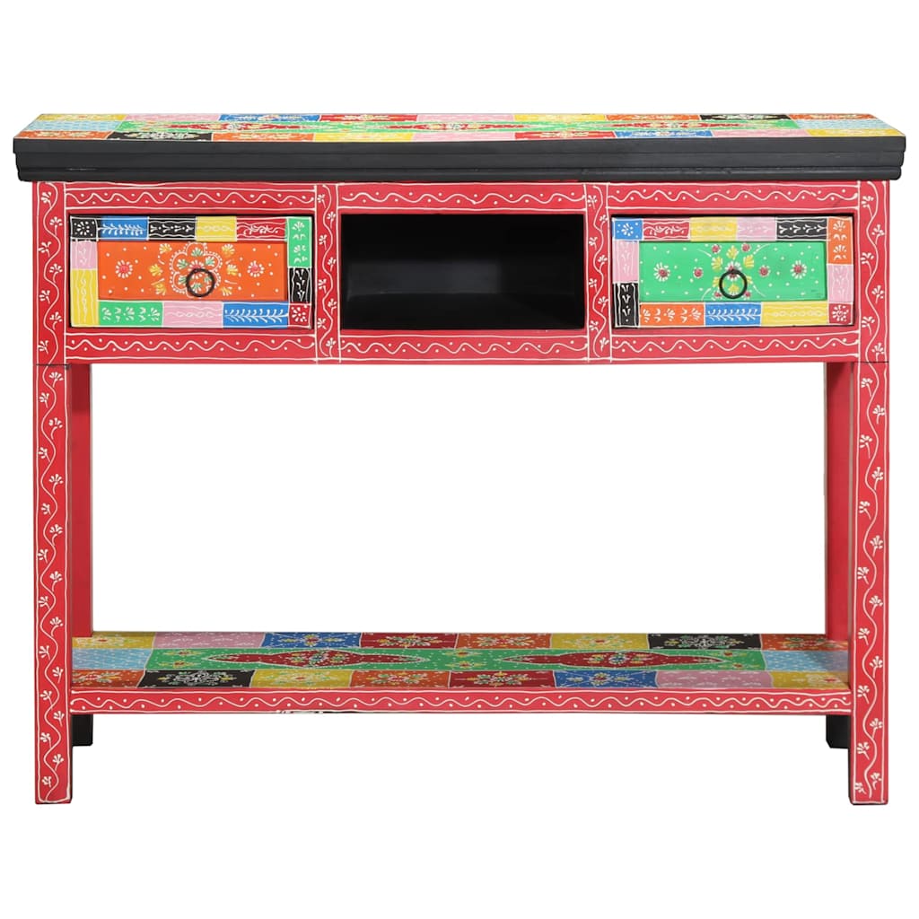 Konsolentisch Mehrfarbig 100 x 30 x 75 cm Massivholz Mango
