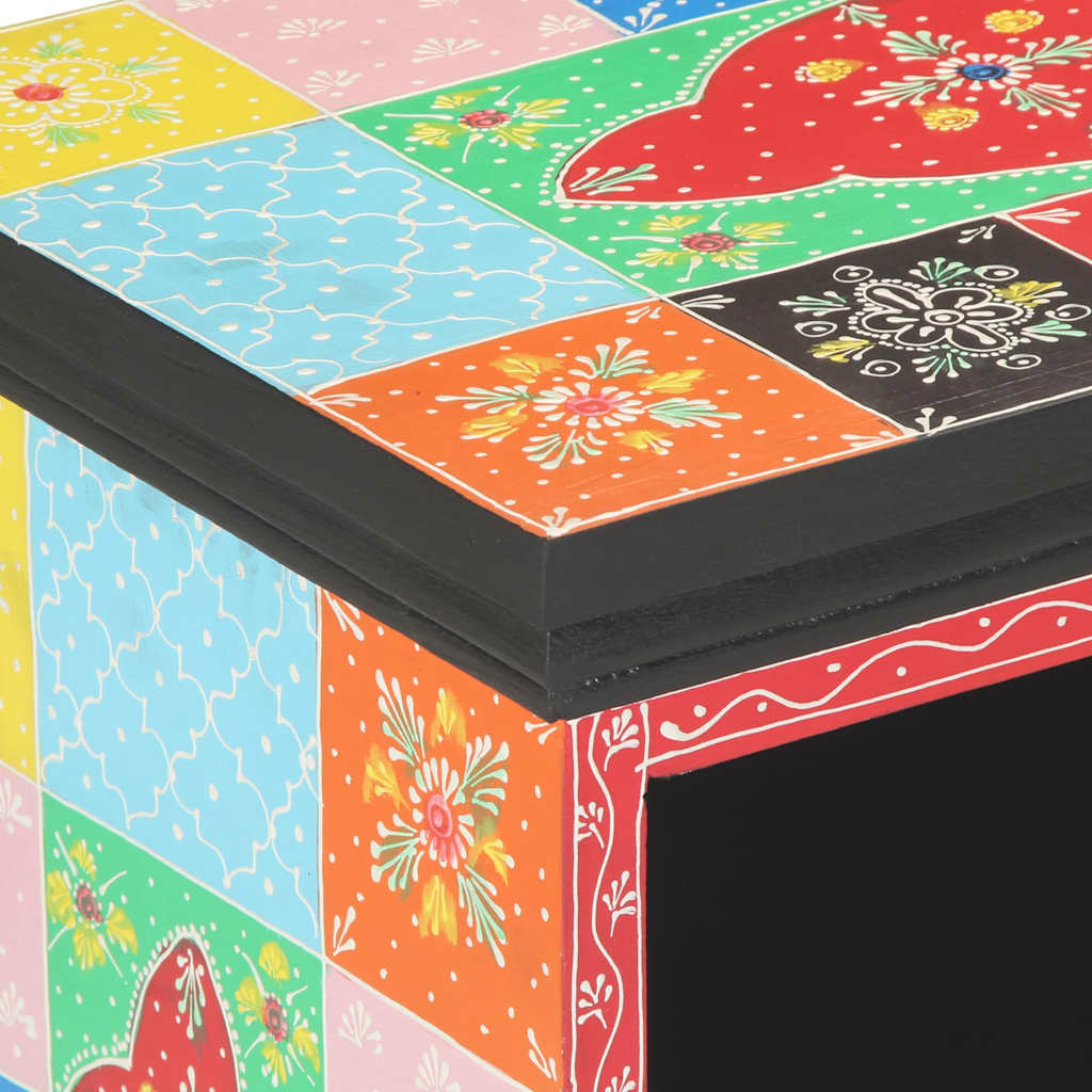 TV-Schränk Mehrfarbig 80 x 35 x 50 cm Massivholz Mango