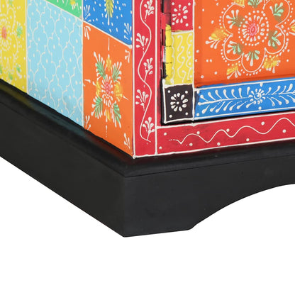TV-Schränk Mehrfarbig 100 x 35 x 50 cm Massivholz Mango
