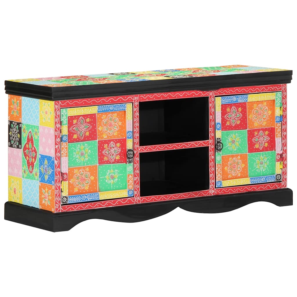 TV-Schränk Mehrfarbig 100 x 35 x 50 cm Massivholz Mango