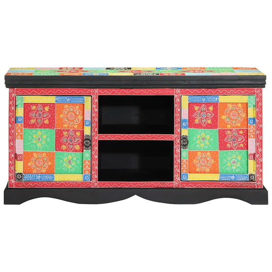 TV-Schränk Mehrfarbig 100 x 35 x 50 cm Massivholz Mango