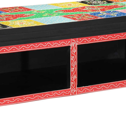 TV-Möbel mit Regal Mehrfarbig 80 x 30 x 22 cm Holzwerkstoff