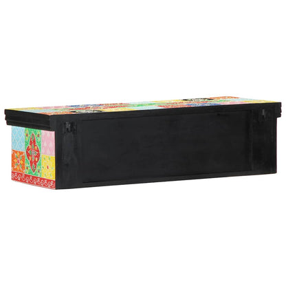 TV-Möbel mit Regal Mehrfarbig 80 x 30 x 22 cm Holzwerkstoff