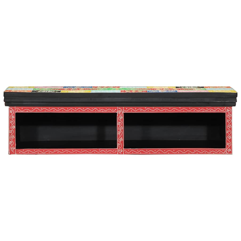 TV-Möbel mit Regal Mehrfarbig 80 x 30 x 22 cm Holzwerkstoff