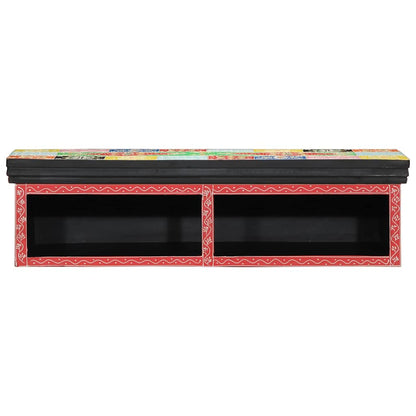 TV-Möbel mit Regal Mehrfarbig 80 x 30 x 22 cm Holzwerkstoff