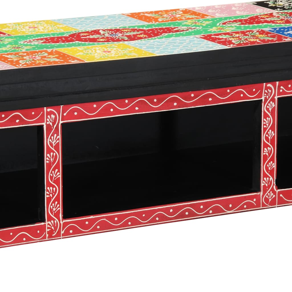 TV-Möbel mit Regal Mehrfarbig 100 x 30 x 22 cm Holzwerkstoff