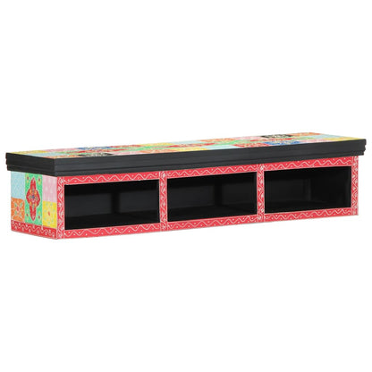 TV-Möbel mit Regal Mehrfarbig 100 x 30 x 22 cm Holzwerkstoff