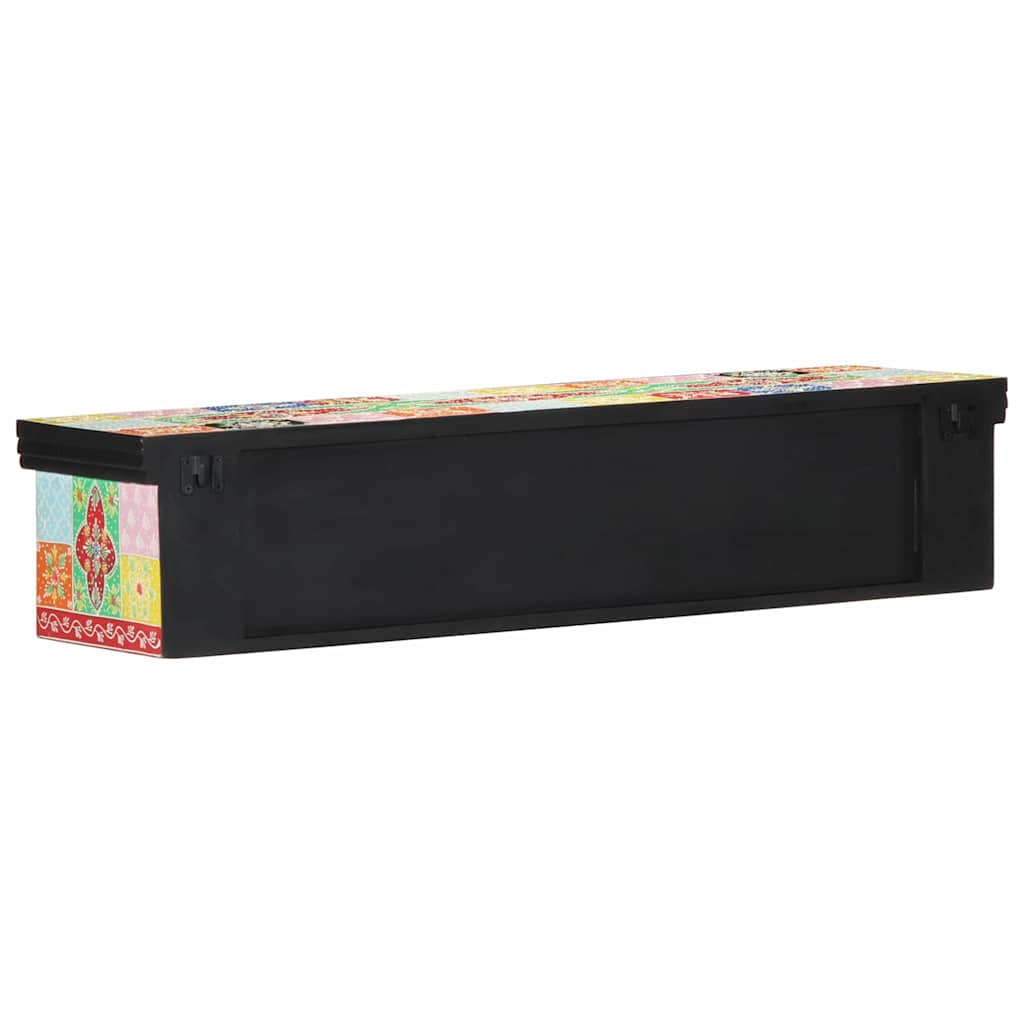 TV-Möbel mit Regal Mehrfarbig 100 x 30 x 22 cm Holzwerkstoff