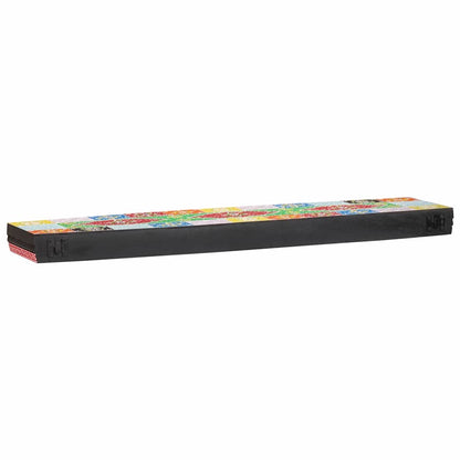 Wandregale 2 pcs Mehrfarbig 100 x 20 x 6 cm Massivholz Mango