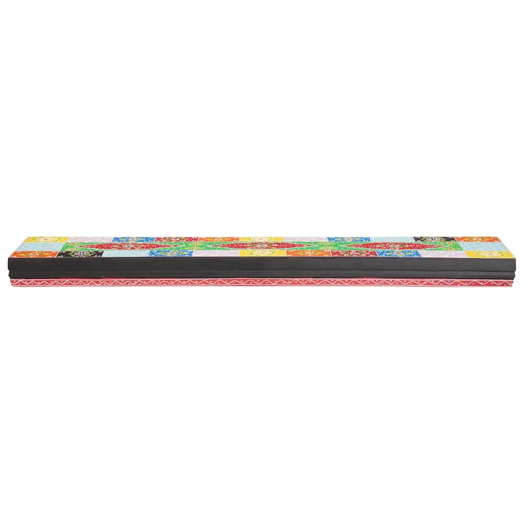 Wandregale 2 pcs Mehrfarbig 100 x 20 x 6 cm Massivholz Mango