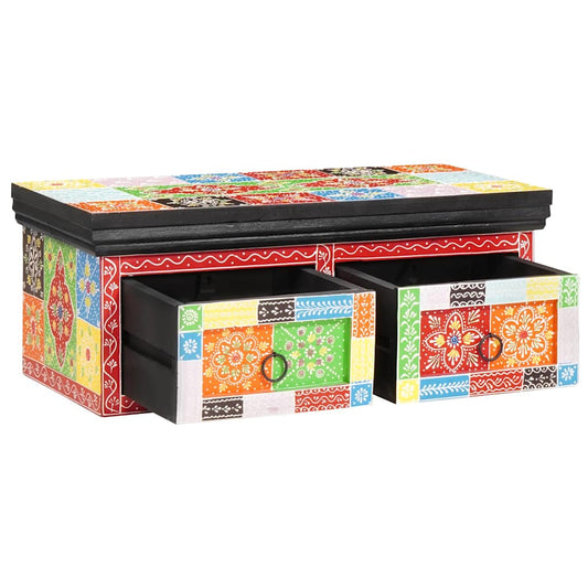 TV-Schrank Mehrfarbig 60 x 30 x 24 cm Massivholz Mango