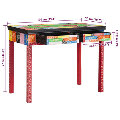 Schreibtisch Braun 100 x 50 x 75 cm Massivholz Mango
