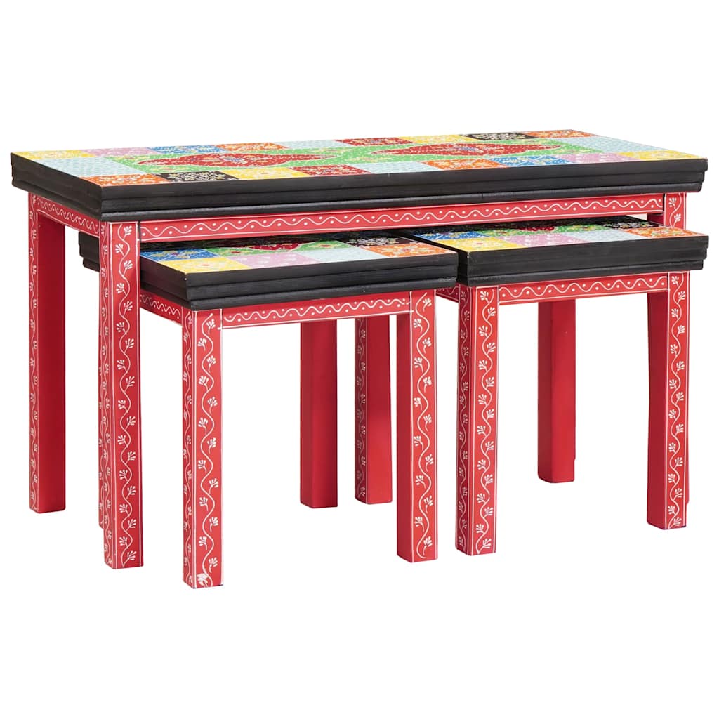 Nestingtisch Braun 38 x 38 x 41,5 cm Massivholz Mango