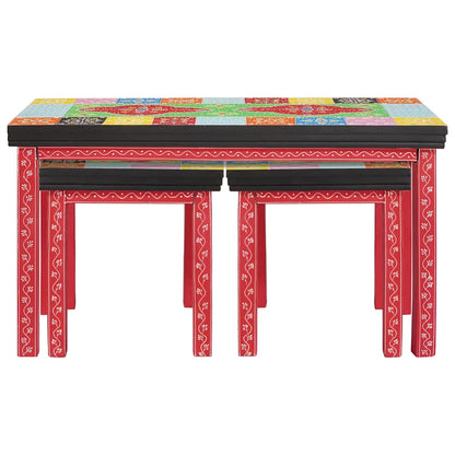 Nestingtisch Braun 38 x 38 x 41,5 cm Massivholz Mango