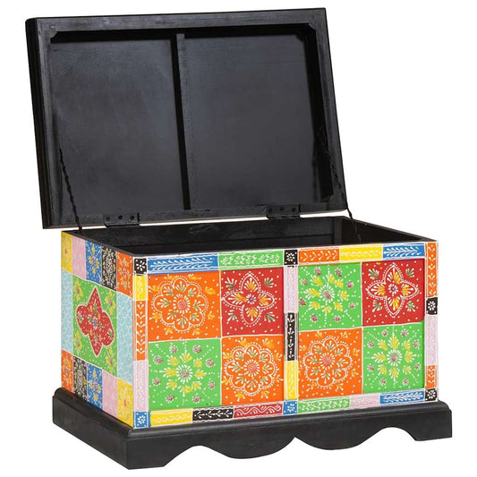 Aufbewahrungsbox Mehrfarbig 60 x 40 x 40 cm Massivholz Mango