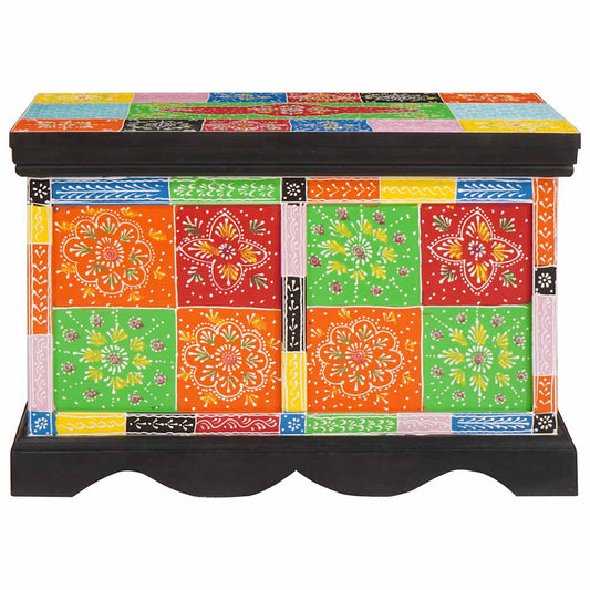 Aufbewahrungsbox Mehrfarbig 60 x 40 x 40 cm Massivholz Mango