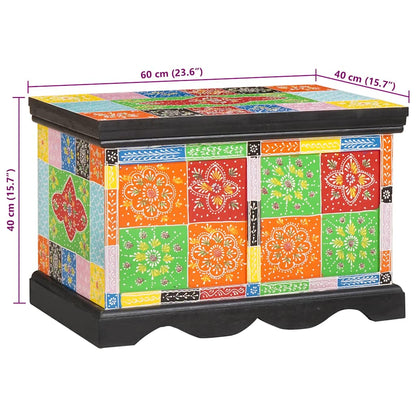 Aufbewahrungsbox Mehrfarbig 60 x 40 x 40 cm Massivholz Mango