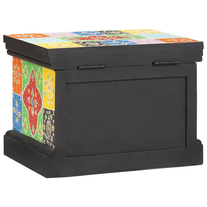 Aufbewahrungsbox Mehrfarbig 40 x 30 x 30 cm Massivholz Mango