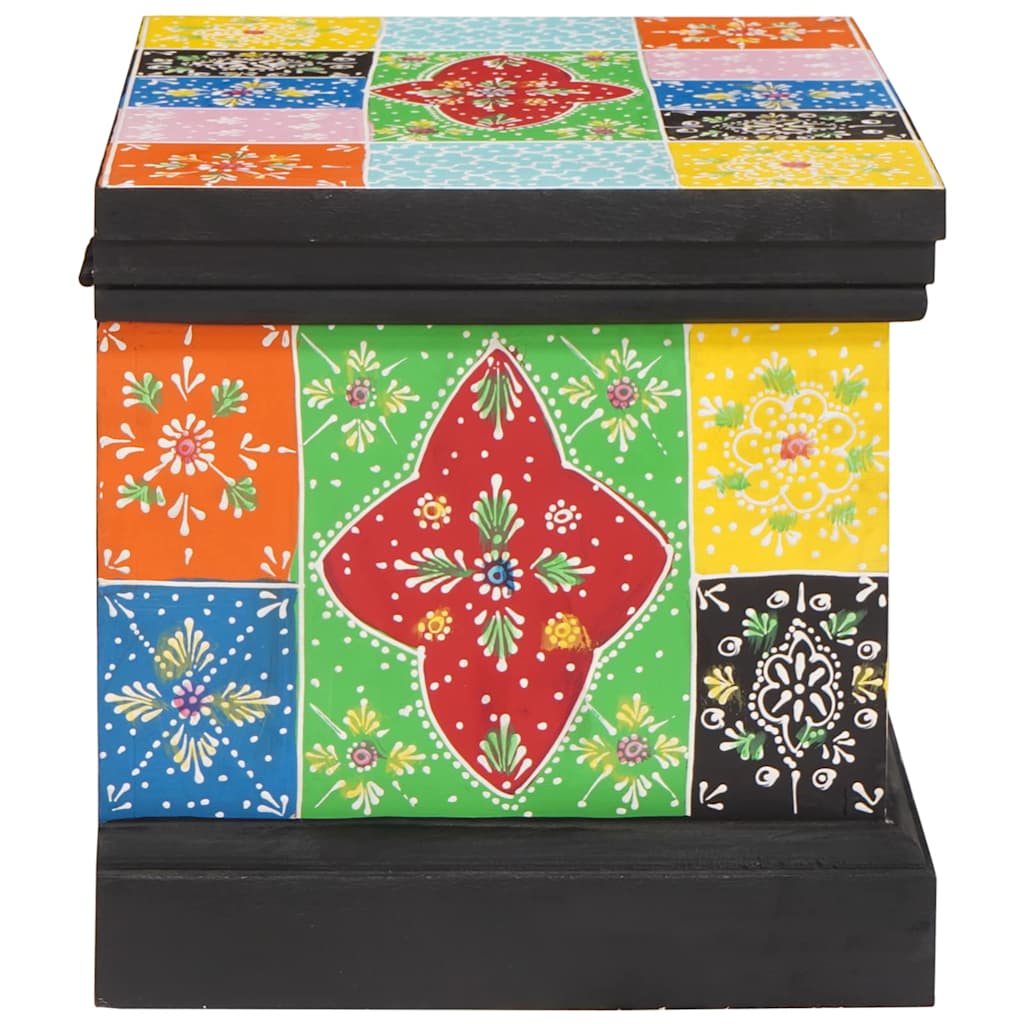 Aufbewahrungsbox Mehrfarbig 40 x 30 x 30 cm Massivholz Mango