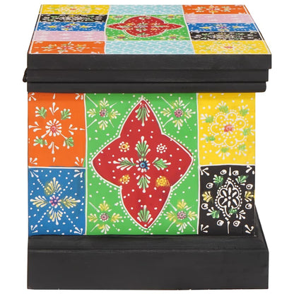 Aufbewahrungsbox Mehrfarbig 40 x 30 x 30 cm Massivholz Mango