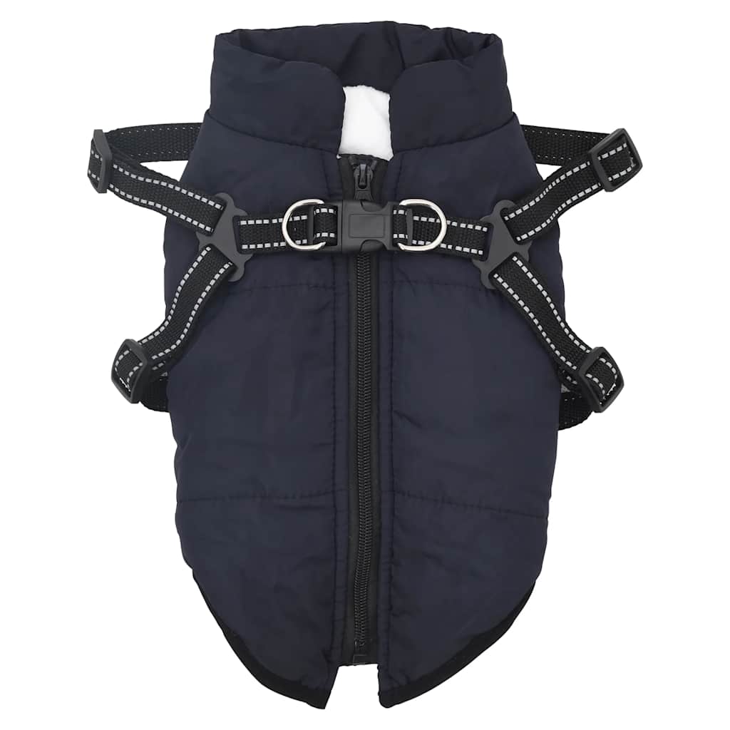 Hundemantel Geschirr Wasserdicht Reflektierend Marineblau L32