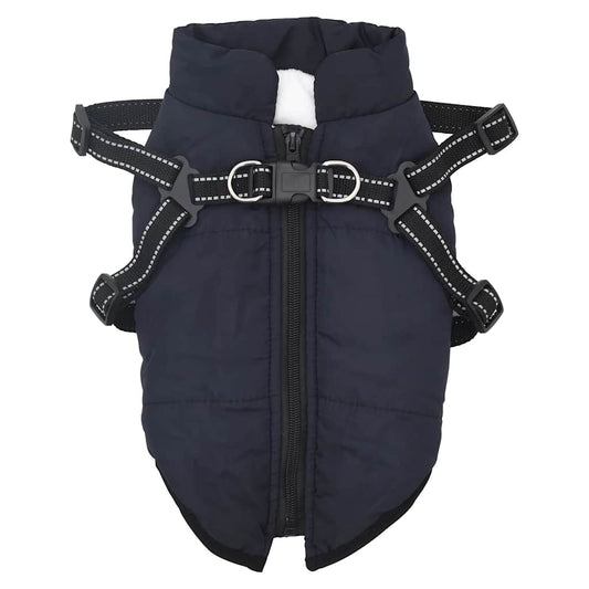 Hundemantel Geschirr Wasserdicht Reflektierend Marineblau L32